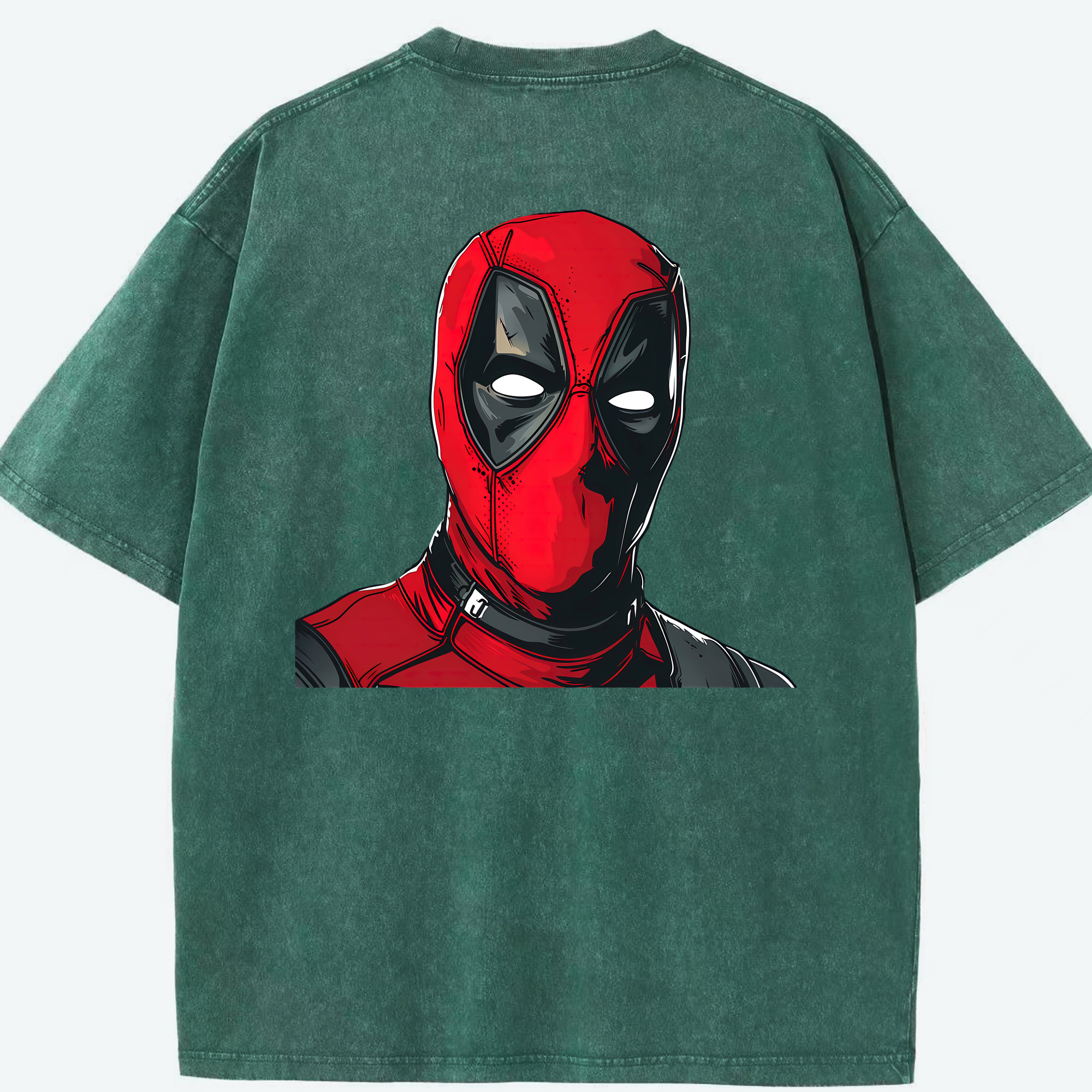（画像用） Deadpool デッドプール 綿100% ヴィンテージ風 半袖Tシャツ（背面プリント）